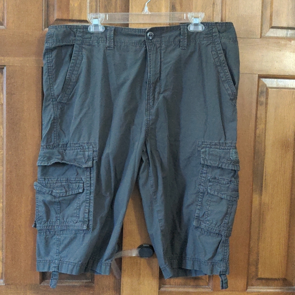 UNIONBAY Men's Gray/Brown Cargo Shorts